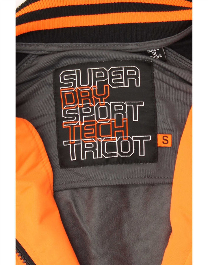 Giacca da tuta da uomo Superdry Small in poliestere color block grigio