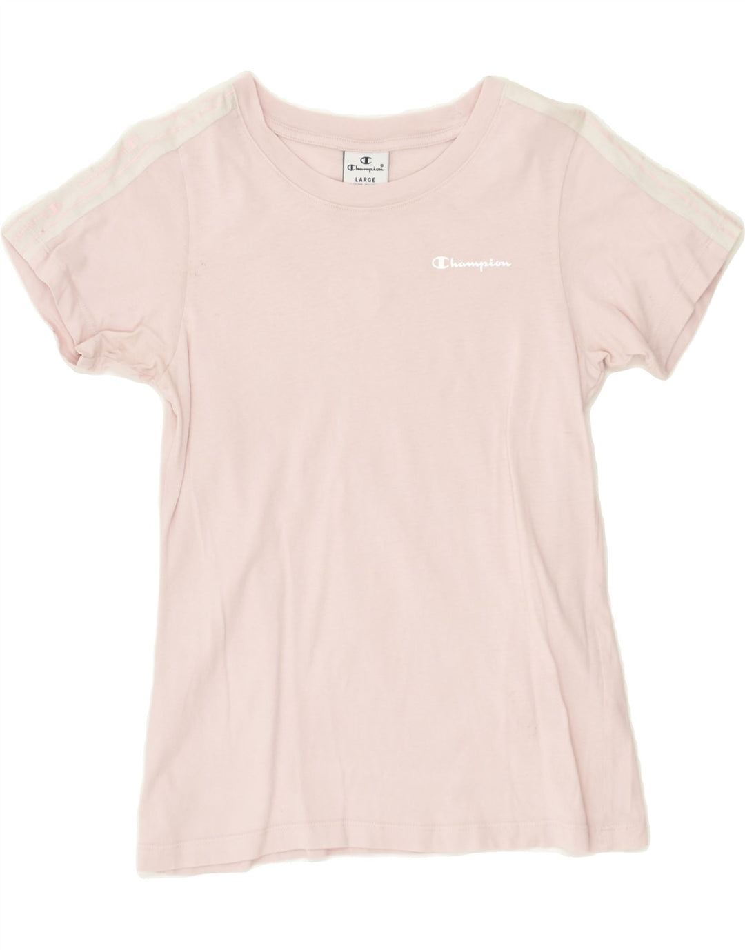 CHAMPION Girls T-Shirt Top 11-12 Years Large Pink Cotton | Vintage Champion | Thrift | Second-Hand Champion | Used Clothing | Messina Hembry 