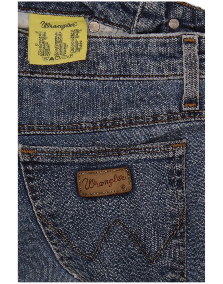 Jeans dritti da donna WRANGLER W28 L28 cotone blu