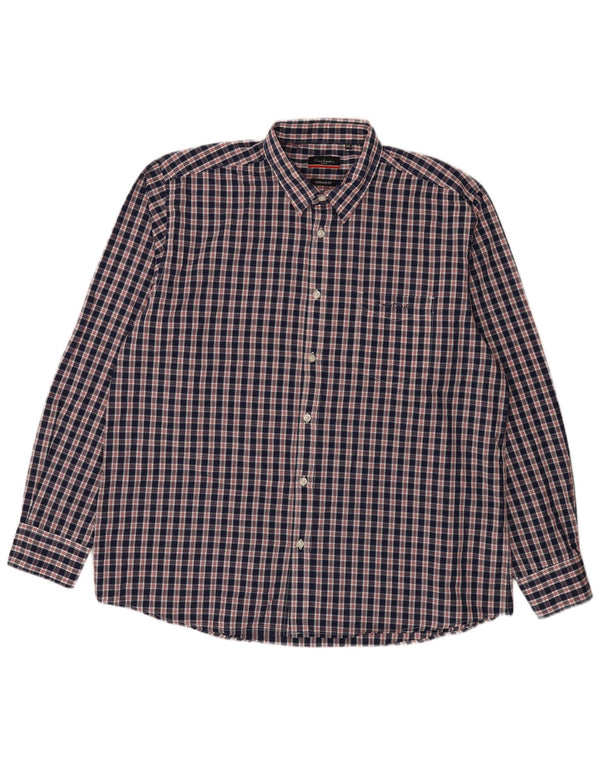 Camicia da uomo vestibilità regolare Pierre Cardin 3XL poliestere blu navy
