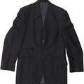AQUASCUTUM Mens 3 Button Blazer Jacket UK 38 Medium Navy Blue Wool Vintage Aquascutum and Second-Hand Aquascutum from Messina Hembry 