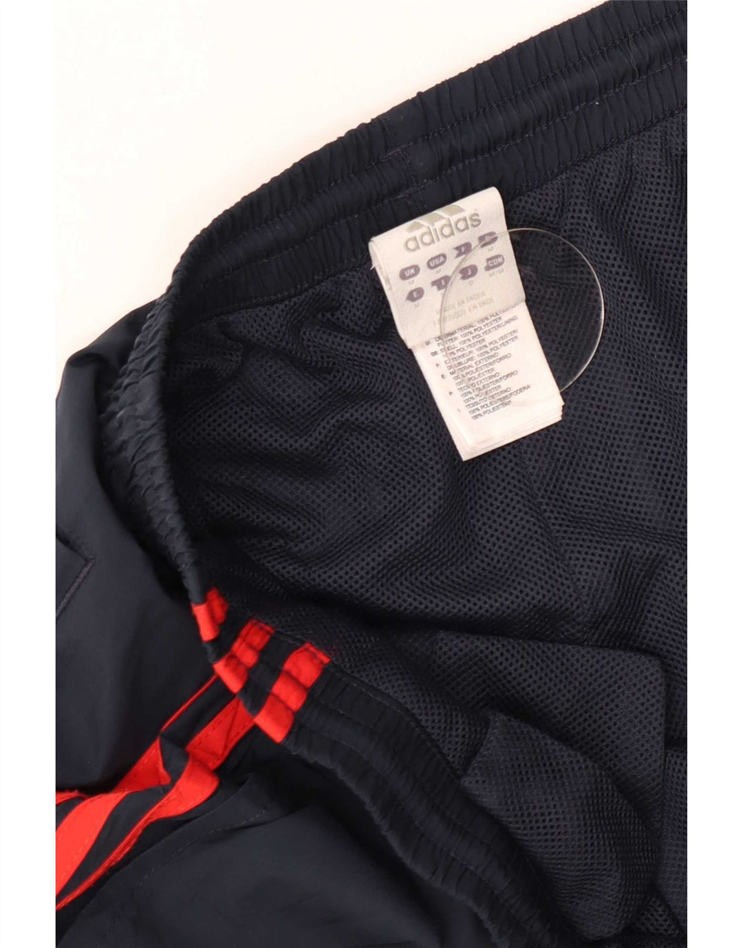 Pantaloni da tuta da uomo Adidas medi in poliestere blu navy