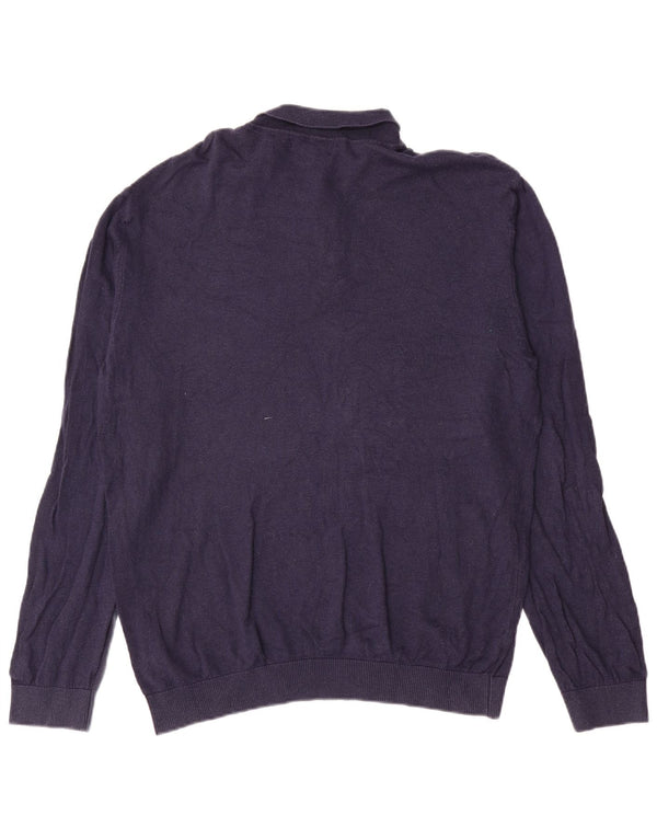 Maglione maglione collo alto da uomo Marks & Spencer XL blu navy