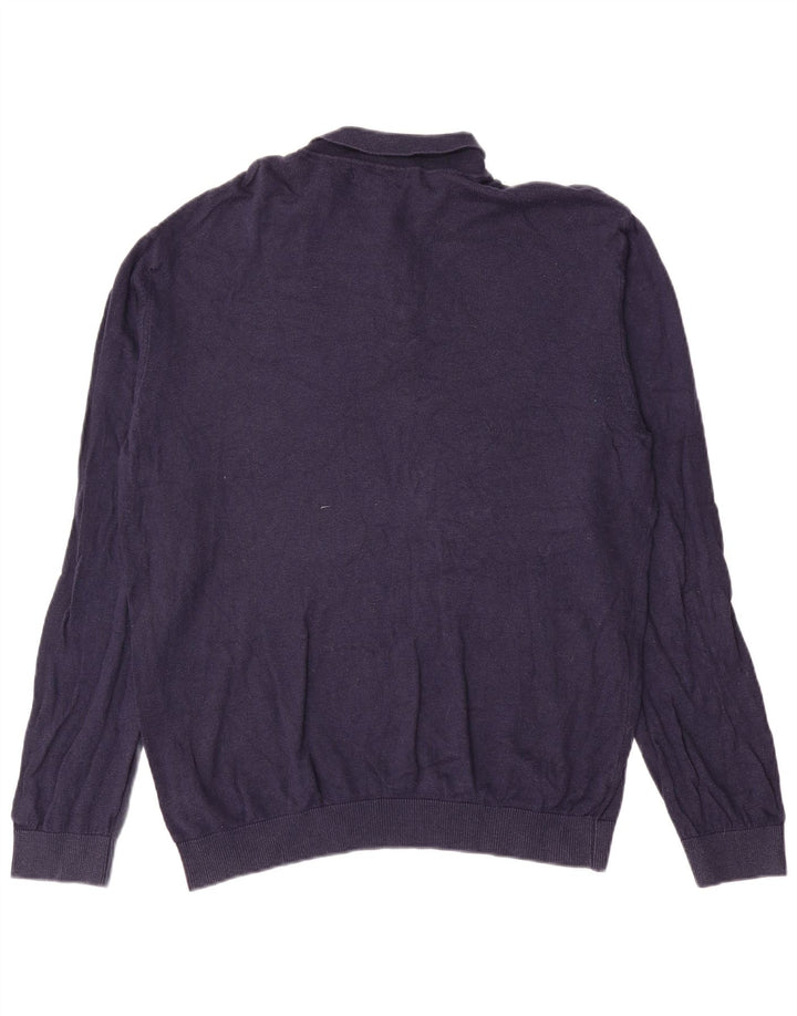 Maglione maglione collo alto da uomo Marks & Spencer XL blu navy