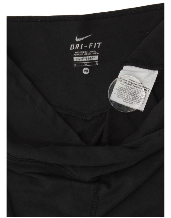 Pantaloni da tuta Nike Dri Fit da donna UK 12 medio cotone nero