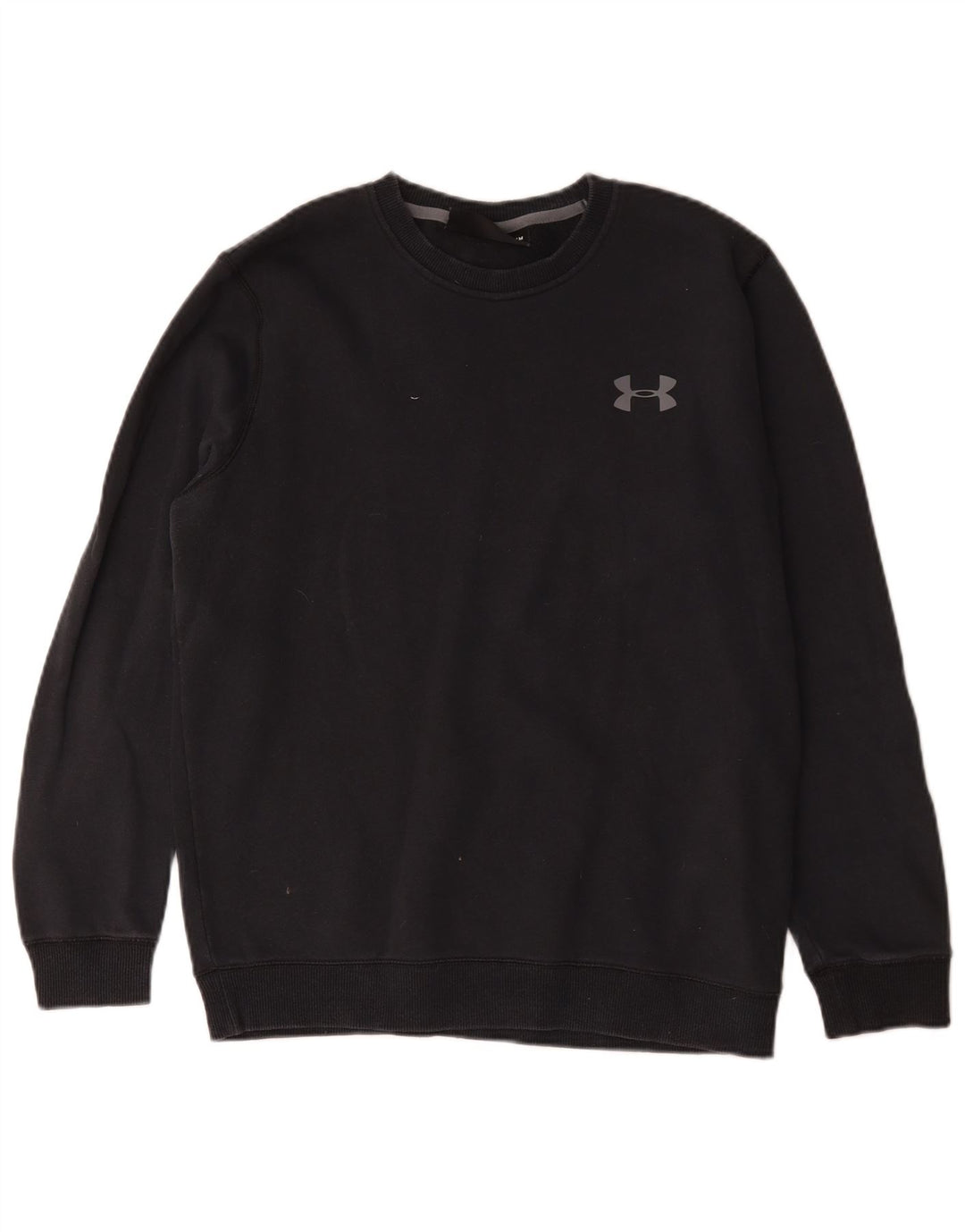 Felpa Under Armour da uomo Cold Gear, maglione medio, cotone nero