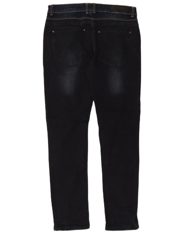 Jeans slim da uomo Zara EU 44 Large W34 L32 cotone blu navy