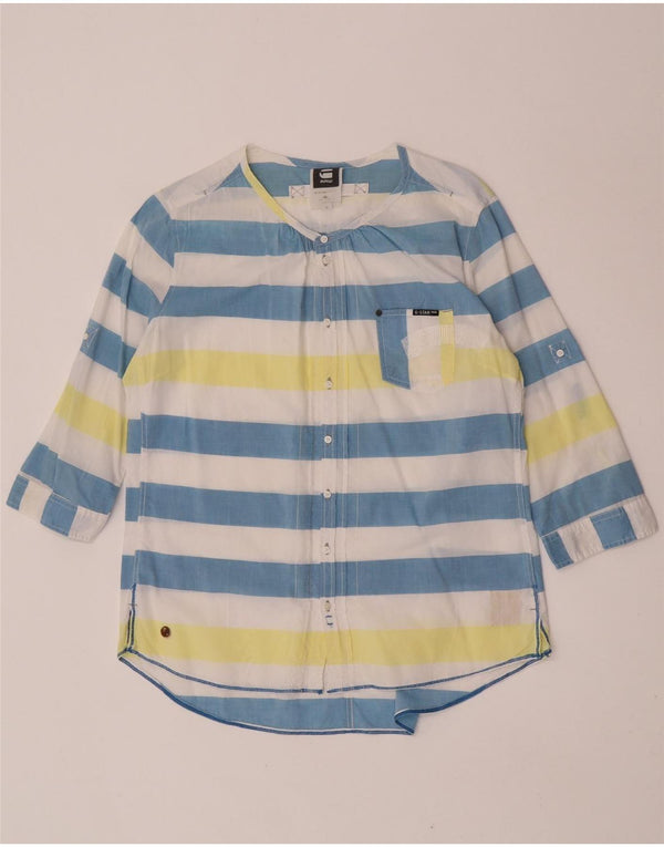 Camicia trasparente da donna G-Star UK 14 a righe multicolori medie