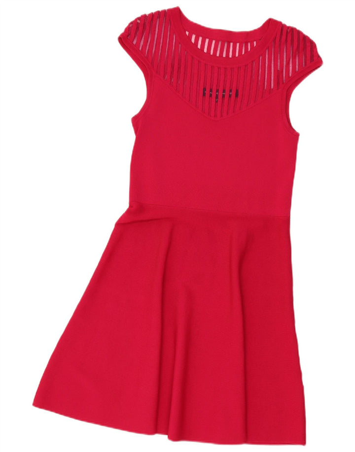 Abito a trapezio da donna French Connection UK 12 Viscosa rosa medio