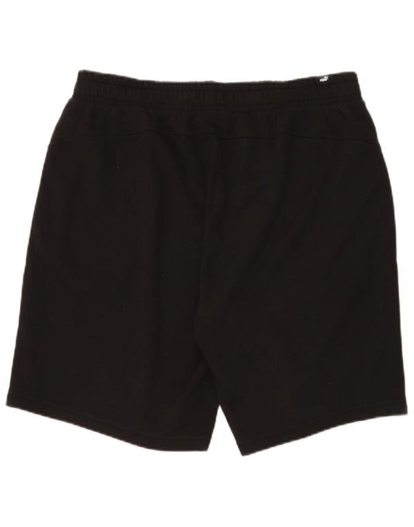Pantaloncini sportivi da uomo Puma XL in cotone nero