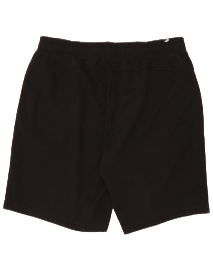 Pantaloncini sportivi da uomo Puma XL in cotone nero