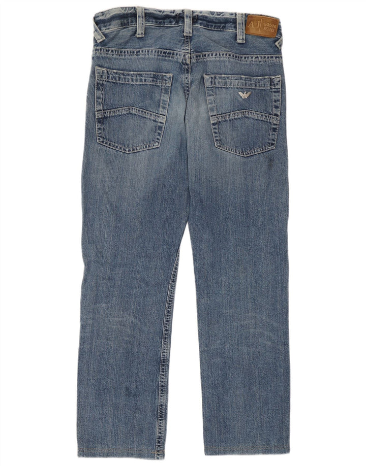 Jeans dritti da donna Armani W32 L29 cotone blu
