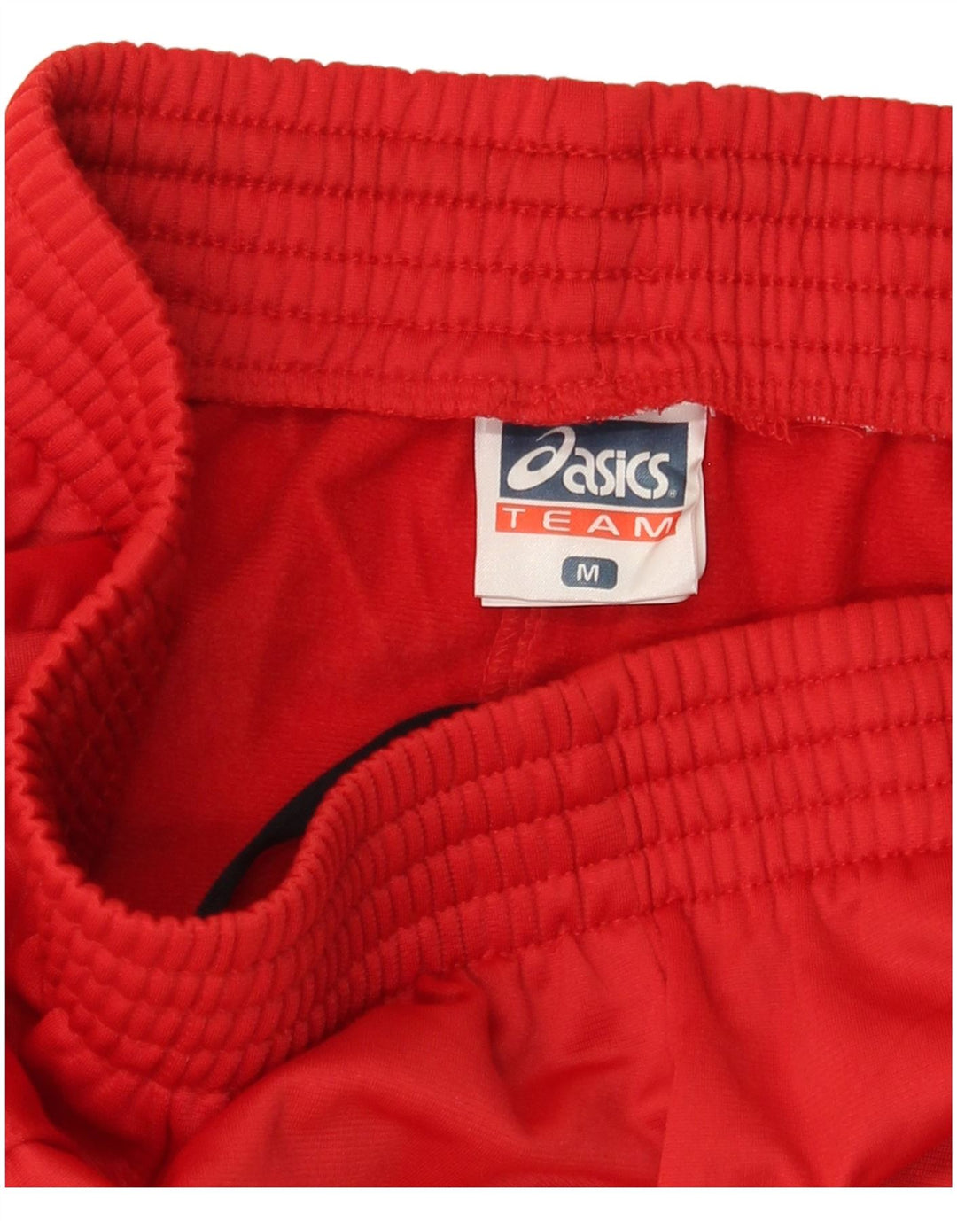 Pantaloni da tuta con grafica Asics da donna UK 12 Medio Rosso Poliestere