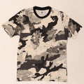 T-shirt da uomo Adidas Top Small in cotone mimetico grigio