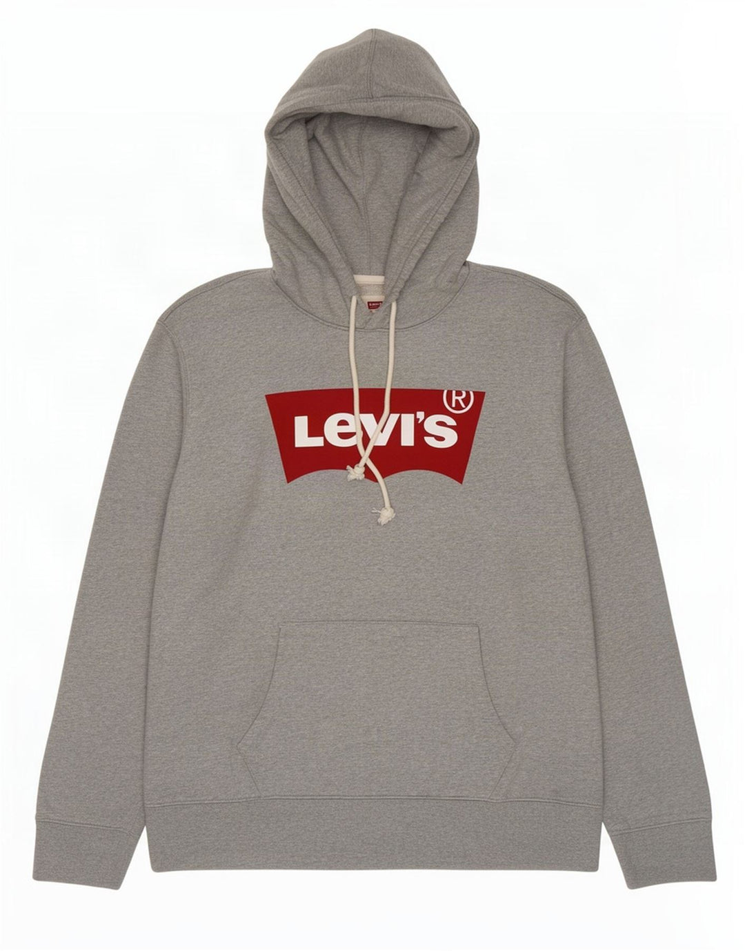 Maglione con cappuccio grafico standard da uomo Levi's grande in cotone grigio