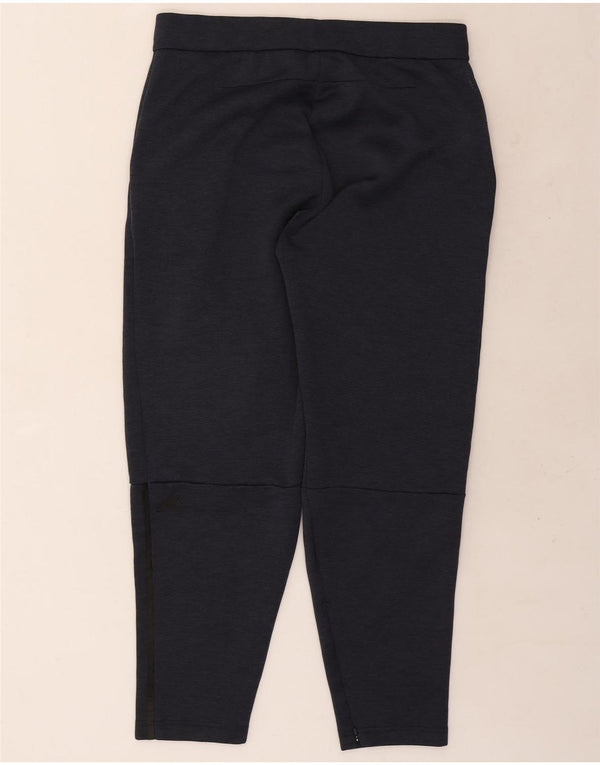Pantaloni da tuta da uomo Adidas Large in poliestere chiazzato blu navy