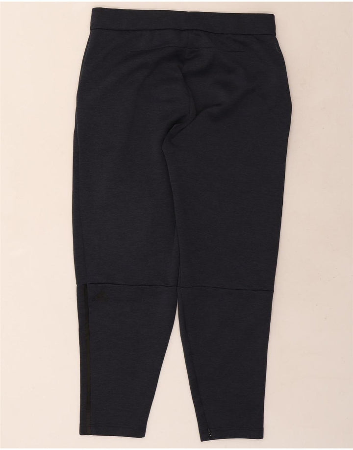 Pantaloni da tuta da uomo Adidas Large in poliestere chiazzato blu navy
