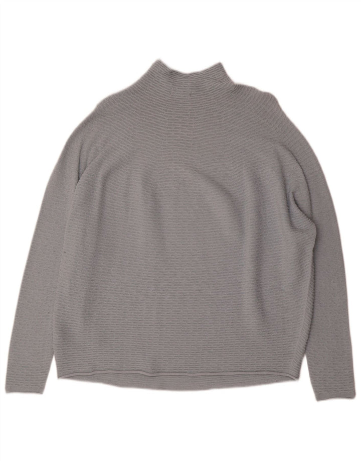 Maglione maglione oversize con collo alto da donna Phase Eight UK 14 Grigio medio