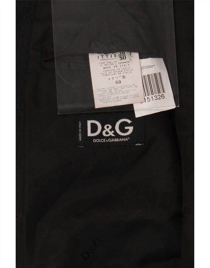 Dolce & Gabbana Giacca da uomo a 3 bottoni Ittierre IT 50 Large in lana grigia