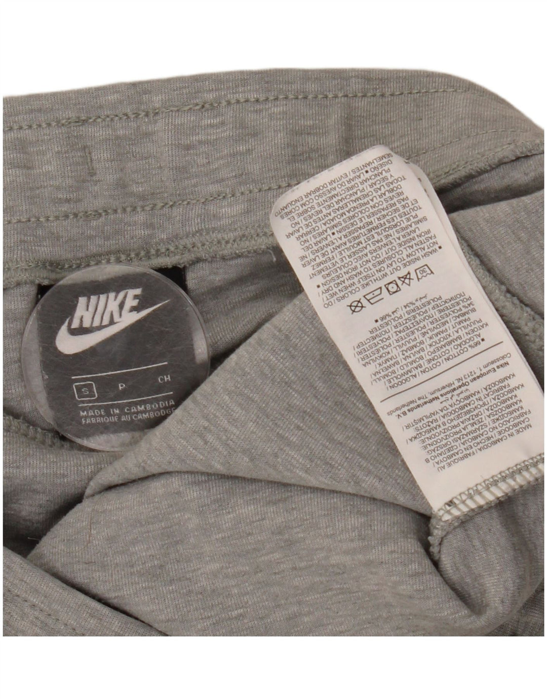 Pantaloni da tuta da uomo Nike Joggers piccoli in cotone chiazzato grigio