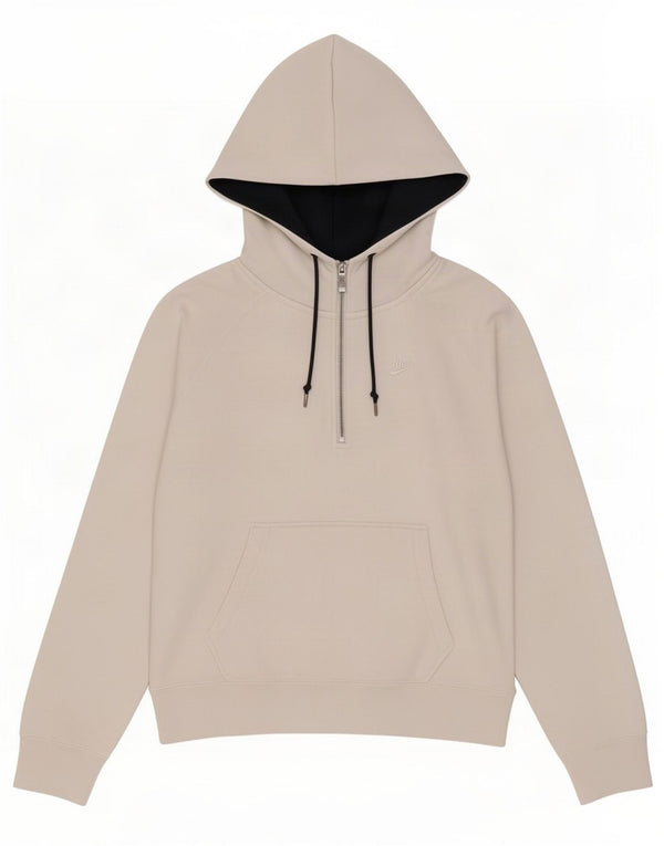 Maglione con cappuccio e zip da uomo Nike UK 34/38 piccolo cotone bianco