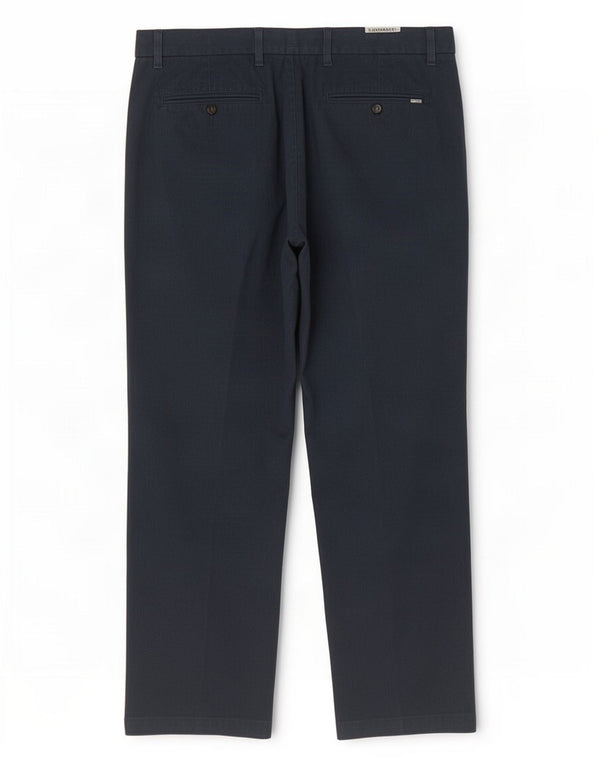 Pantaloni da abito vestibilità regolare da uomo Marks & Spencer W38 L29 cotone blu navy