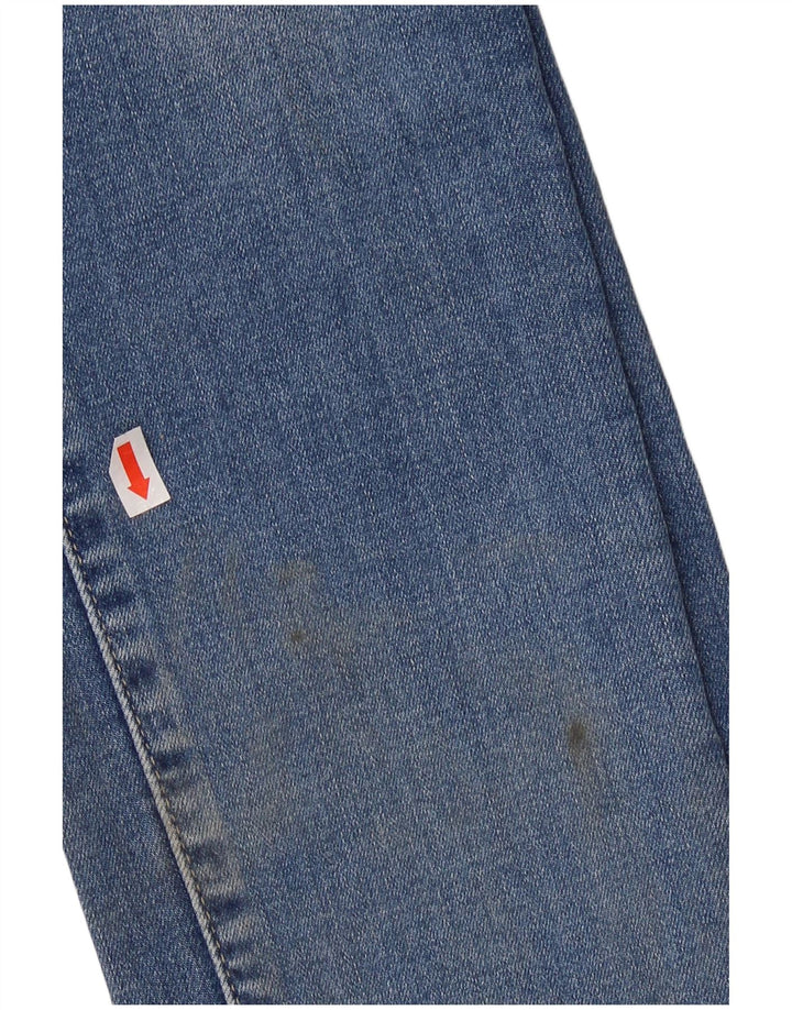 LEVI'S Womens 711 Skinny Jeans W29 L32 Blue Cotton