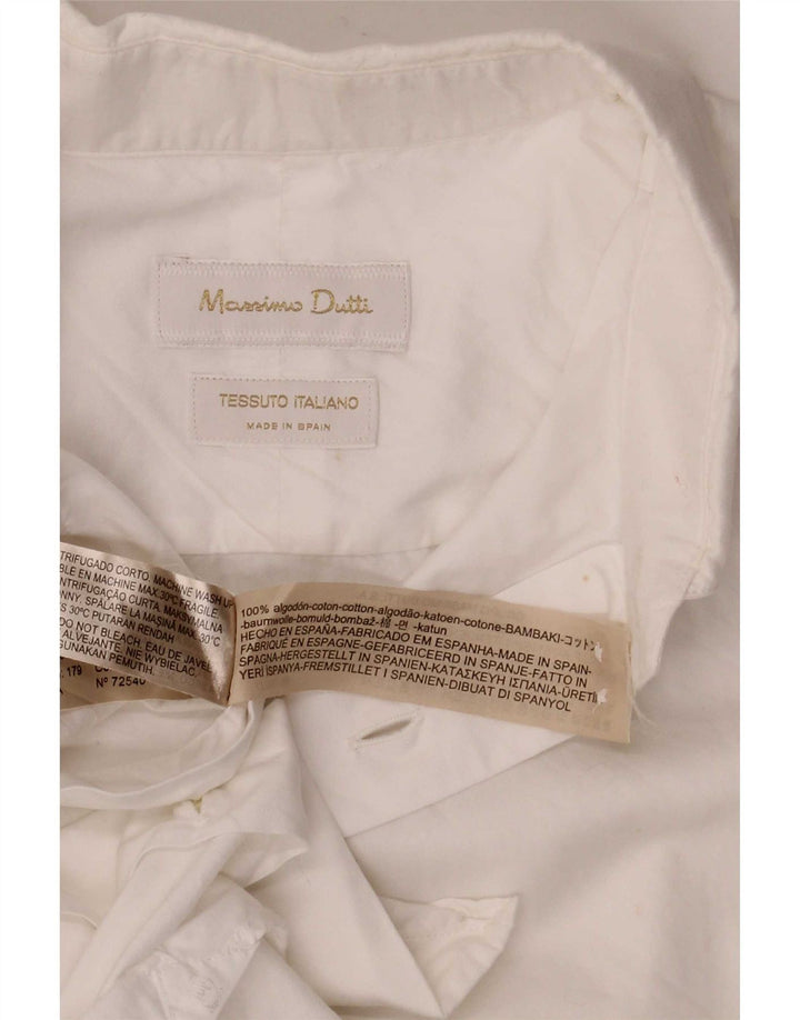 Camicia Uomo Massimo Dutti Cotone Bianco Medio