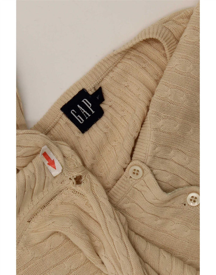 Maglione cardigan da donna Gap UK 14 Cotone beige medio