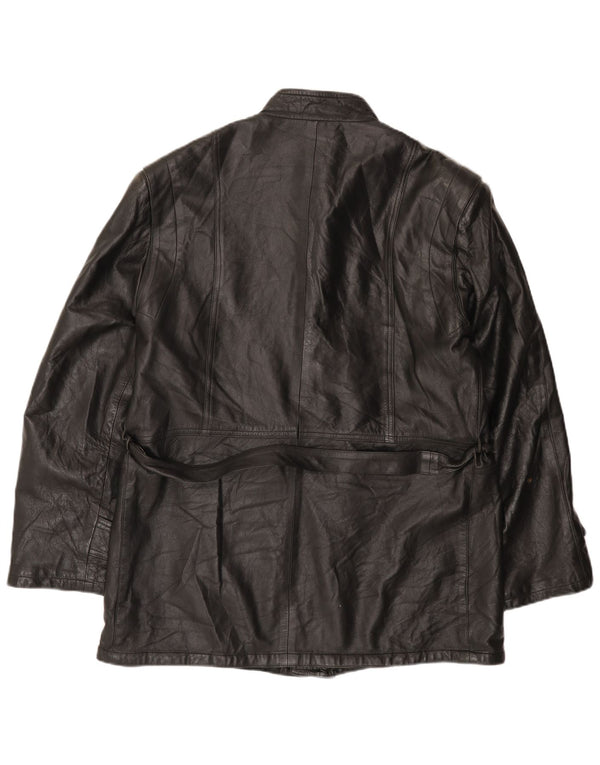 Giacca in pelle da uomo Indios IT 52 XL in pelle nera