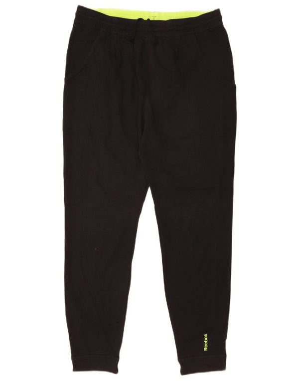 Pantaloni da tuta da donna Reebok Joggers UK 14 Medium Black Cotton