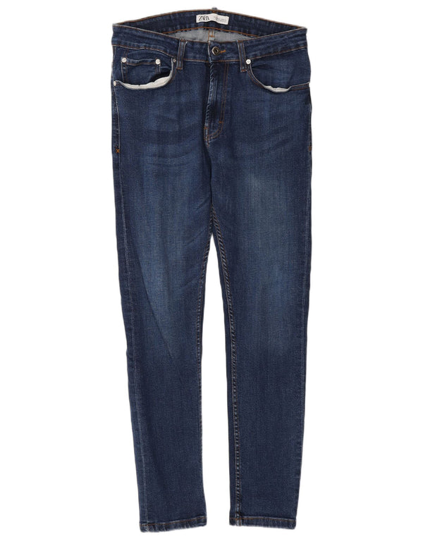 Jeans skinny da uomo Zara EU 42 Large W32 L31 Blu