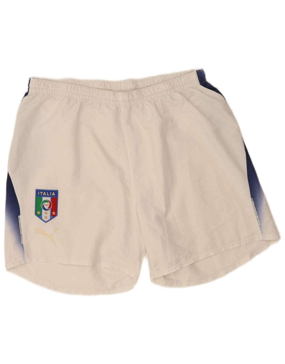 Pantaloncini sportivi grafici da uomo Puma XL poliestere color block bianco