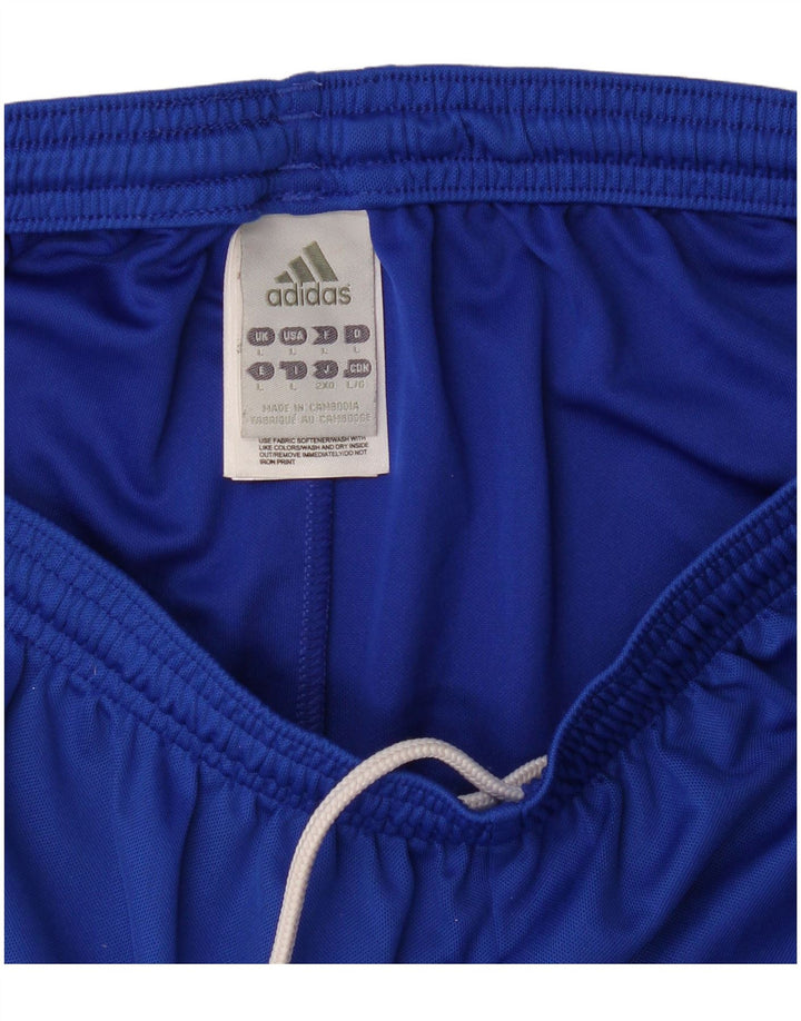 Pantaloncini sportivi Adidas da uomo grandi in poliestere blu