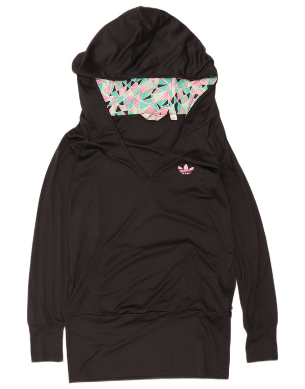 Felpa con cappuccio da donna Adidas EU 38 Medium Nero Poliestere