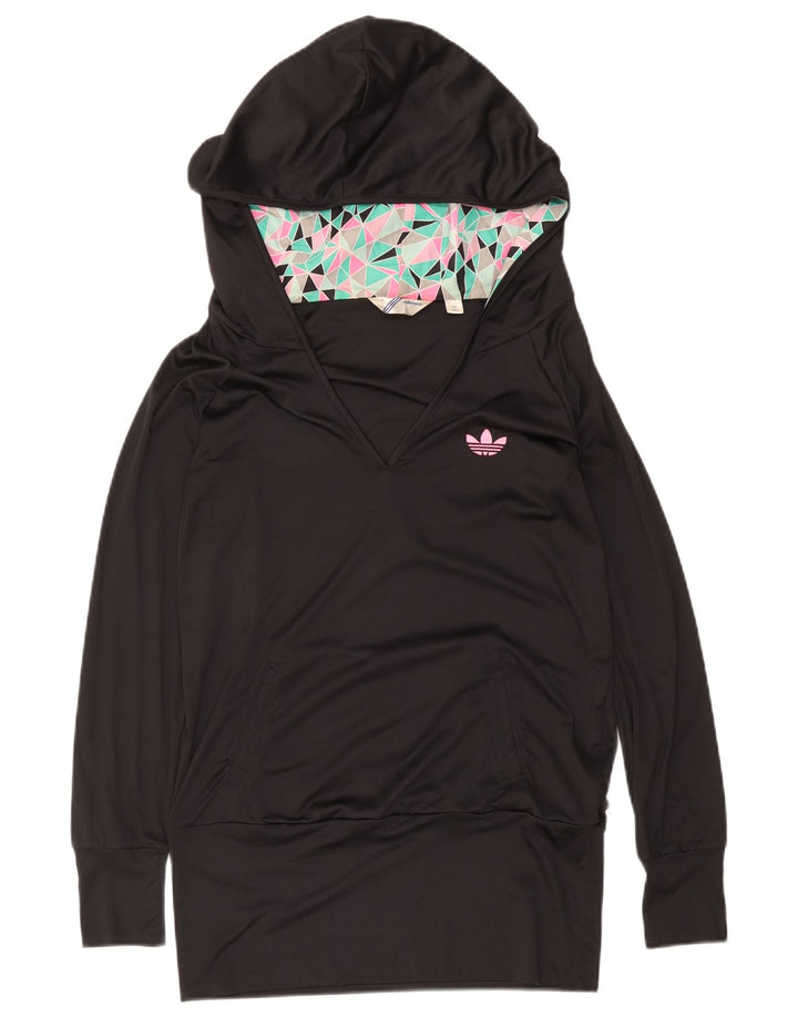 Felpa con cappuccio da donna Adidas EU 38 Medium Nero Poliestere