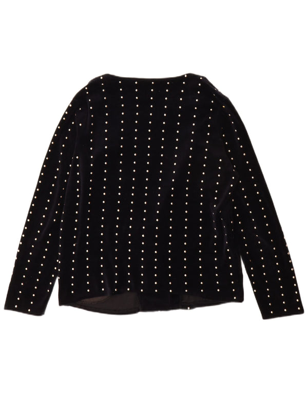Giacca blazer a 1 bottone Trafaluc da donna Zara UK 14 blu navy medio maculato