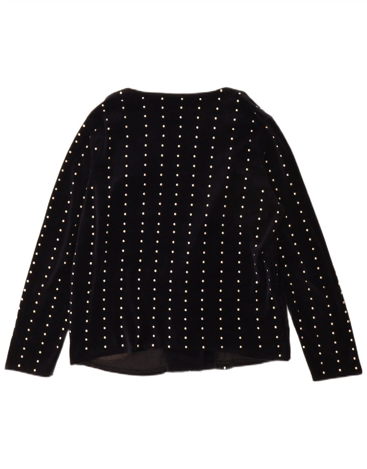 Giacca blazer a 1 bottone Trafaluc da donna Zara UK 14 blu navy medio maculato