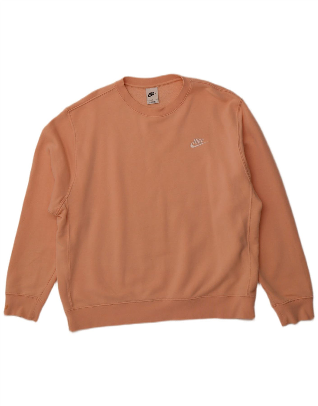 NIKE Felpa da uomo Maglione grande in cotone arancione