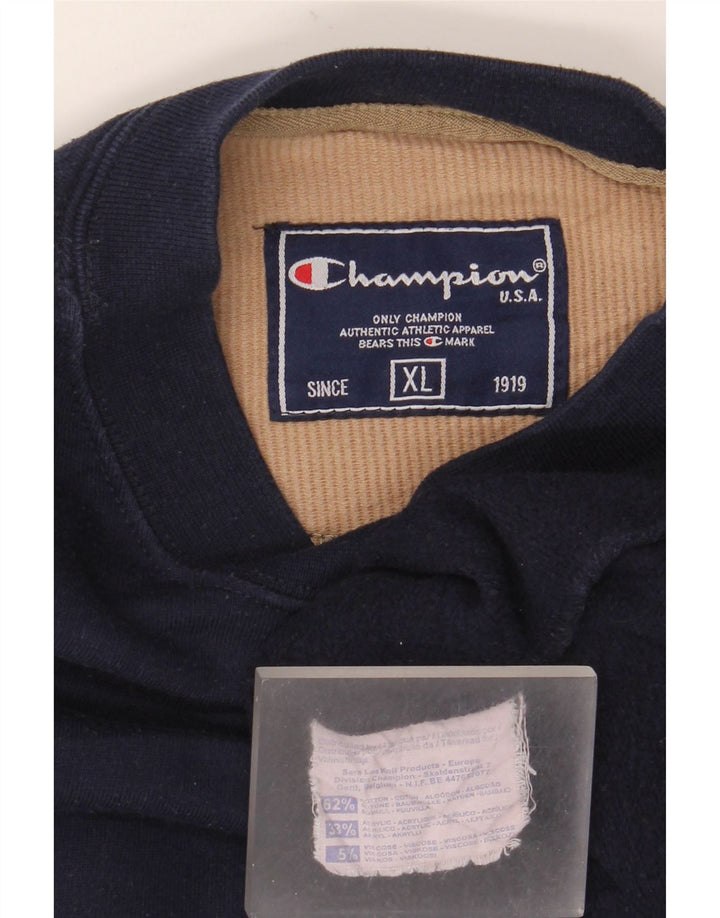 Felpa da uomo Champion Jumper XL in cotone blu navy