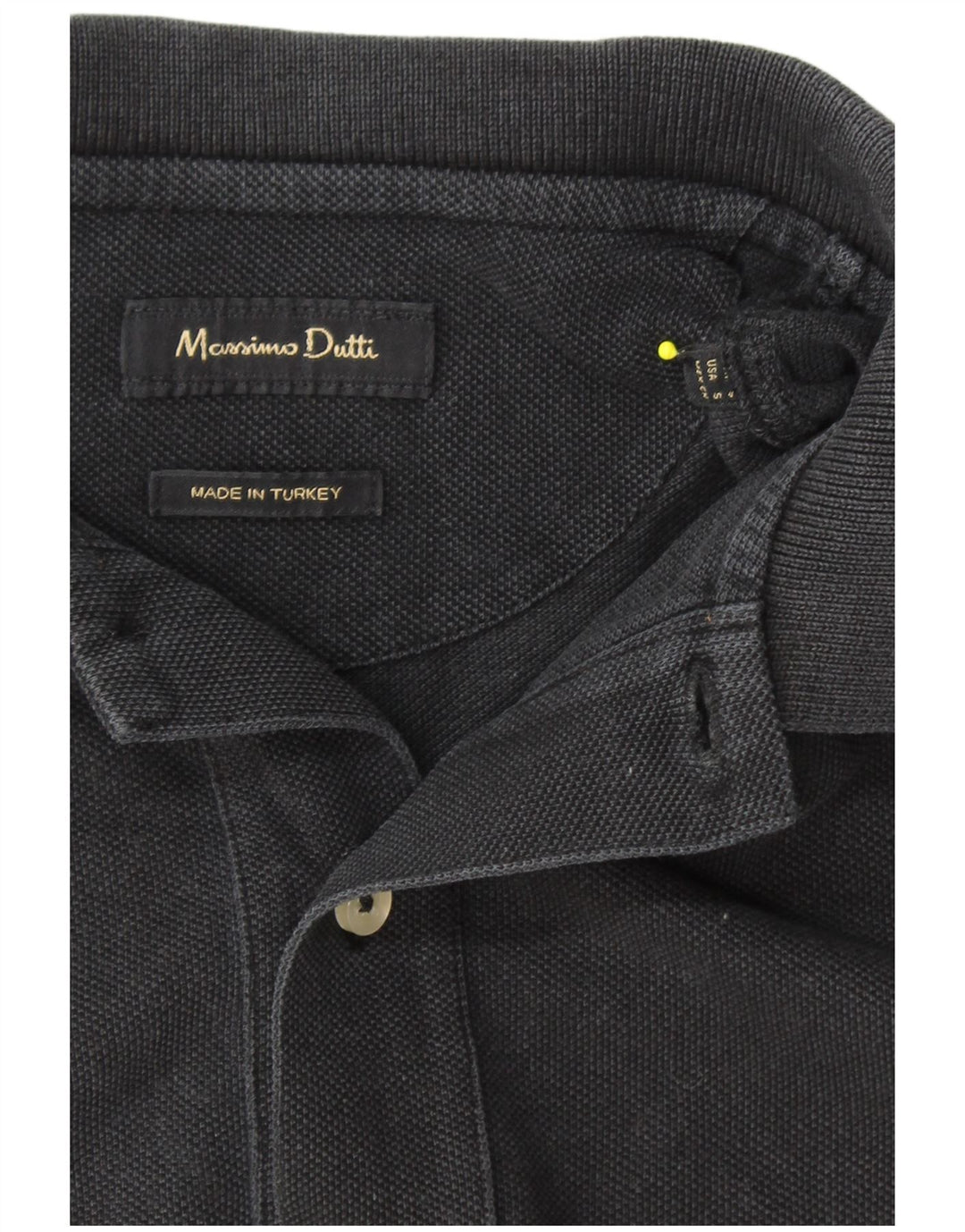 Polo da uomo MASSIMO DUTTI piccola nera