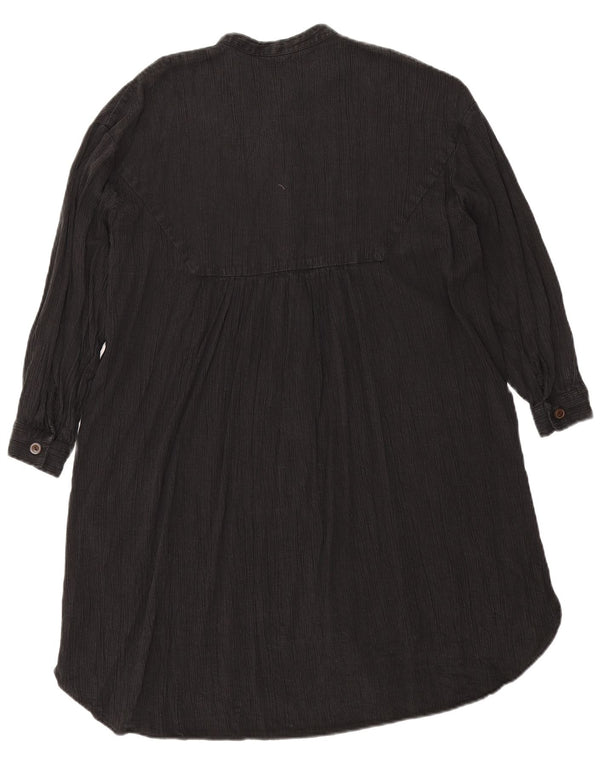 Abito chemisier oversize a maniche lunghe da donna Zara UK 10 piccolo nero