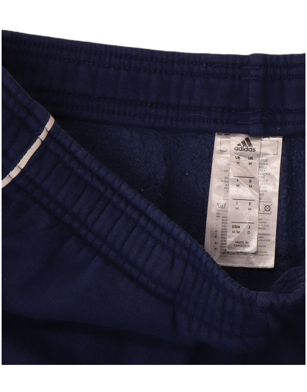 Pantaloni da tuta da uomo Adidas Joggers medi in cotone blu navy