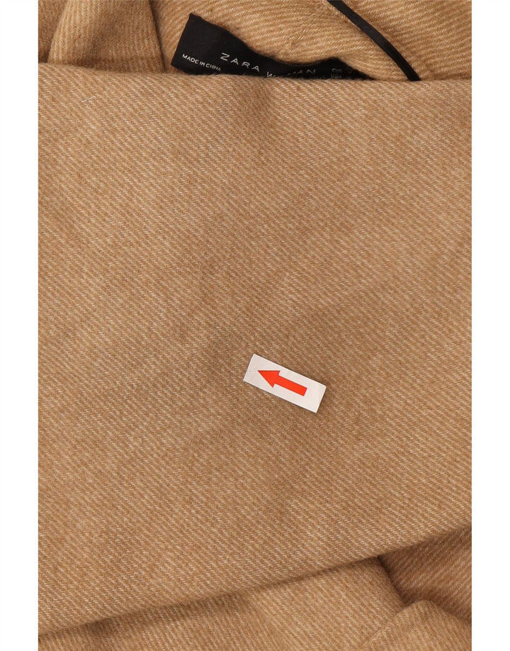 Cappotto oversize da donna Zara UK 14 Lana beige medio