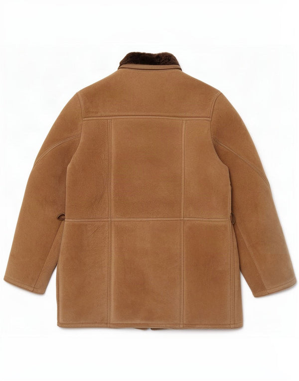 Giubbotto in shearling vintage da uomo IT 48 Marrone medio