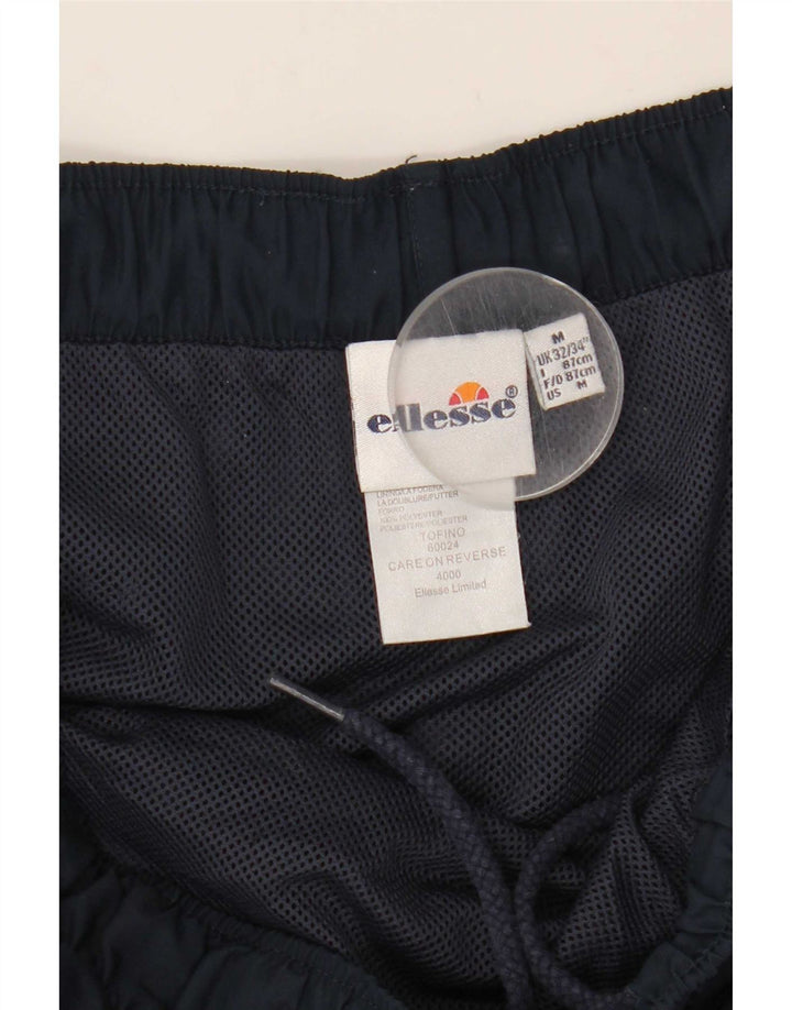 Pantaloncini sportivi da uomo Ellesse, poliestere color block medio blu navy