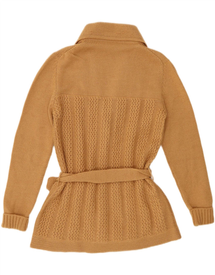 VINTAGE Womens Cardigan Sweater UK 16 Large Beige
