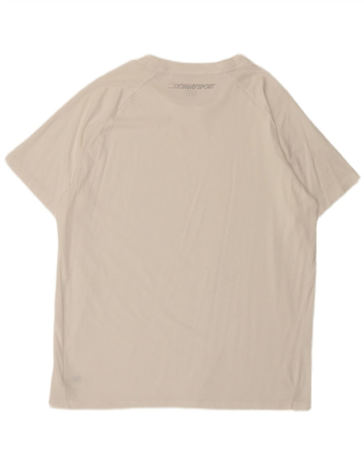 T-shirt da uomo Tommy Hilfiger Top XL in cotone bianco