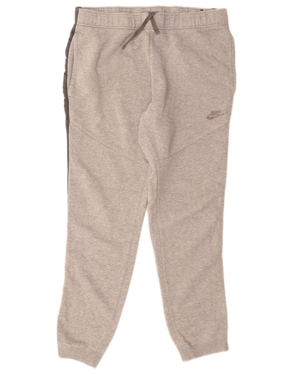 Nike Mens Tracksuit Trousers Joggers Medium Grey Cotton