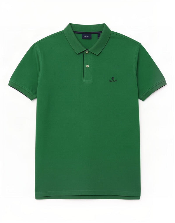 Gant Mens Polo Shirt 2XL Green Cotton